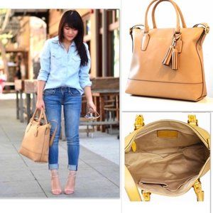 Coach Tan Legacy Satchel
